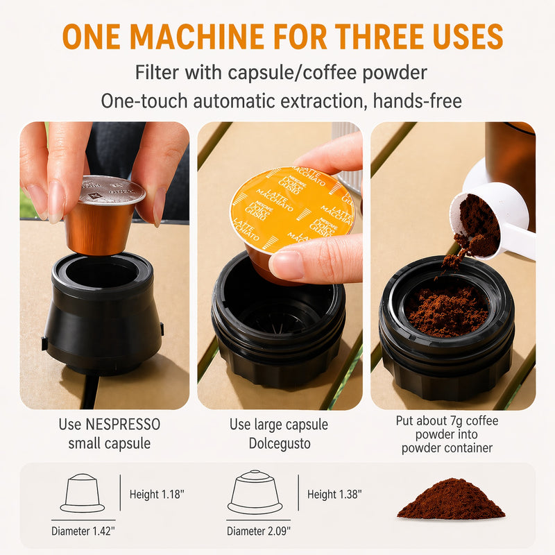 3-in-1 Capsule Coffee Machine