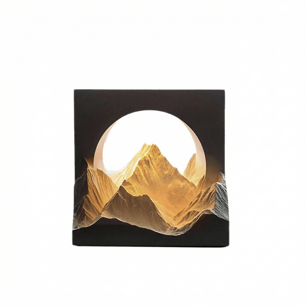 Glacier Shaped Essential Oil Diffuser with Warm Light