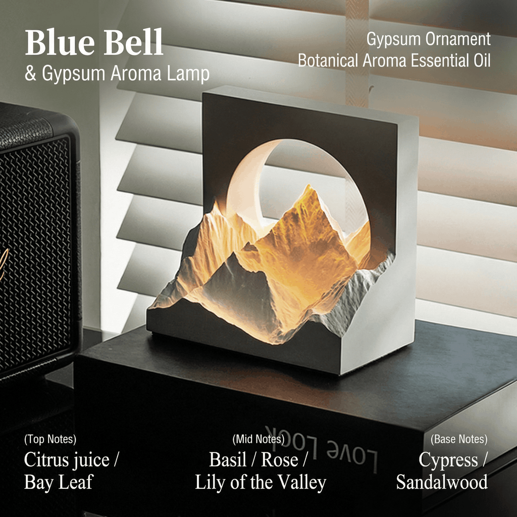 Glacier Shaped Essential Oil Diffuser with Warm Light