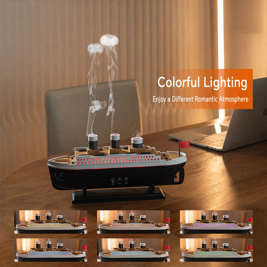 Retro Ship Steam Diffuser - Smart Ultrasonic Jellyfish Mist