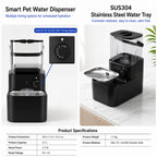 Fresh & Waste Water Separated Cat Fountain