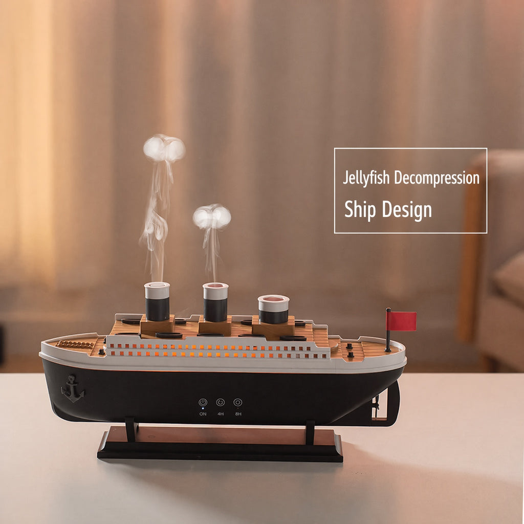 Retro Ship Steam Diffuser - Smart Ultrasonic Jellyfish Mist