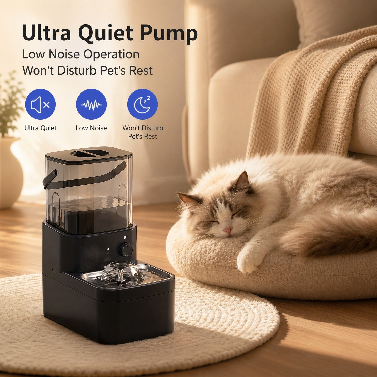 Fresh & Waste Water Separated Cat Fountain
